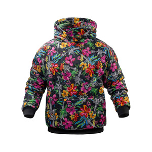 Personnalisation Gratuite ODM Faible MOQ Veste Unisexe Imprimée Camouflage Doublée Chaude à Capuche Coupe-Vent Décontractée Hiver Coupe Classique Nylon - Product Image 1