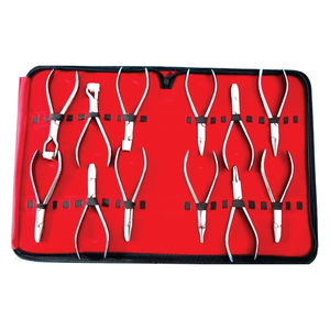 Kit de pinces optiques dentaires 12 pièces pour réparation de lunettes et ajustement de montures – Outils d'opticien de qualité supérieure – Équipement dentaire certifié ISO/CE - Product Image 4