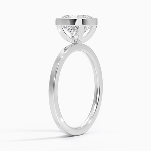 Elegant 925 Sterling Silver Moissanite Cushion Cut <b>Plain</b> Band Luxury Women Birthday Surprise Promise <b>Ring</b> - Product Image 6