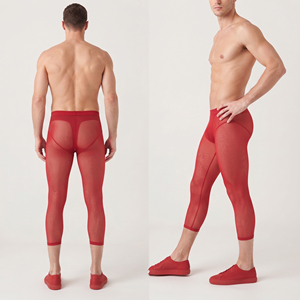 Pantalon transparent en maille fine de haute qualité, pantalon élégant transparent, 100% polyester, séchage rapide, pantalon transparent pour homme - Product Image 5