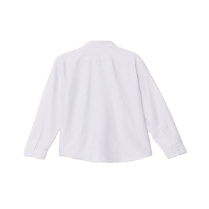 Camisa formal ajustada de color morado claro para hombre, tela dobby transpirable de algodón y poliéster, ropa de oficina con cuello liso, venta al por mayor OEM a granel - Product Image 2