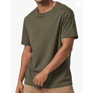 Custom Men's T-Shirts 220 GSM Organic Cotton Heavy <b>Weight</b> Street Style Printed O Neck <b>Blank</b> T-Shirt - Product Image 1