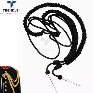 สายสะพายไหล่แบบถักเคลือบเมทัลลิกสีทอง Aiguillette ทำจากผ้าฝ้าย/ไนลอน คุณภาพพรีเมียม สำหรับงานพิธี สามารถปรับแต่งได้ เหมาะสำหรับเครื่องแบบ - Product Image 3