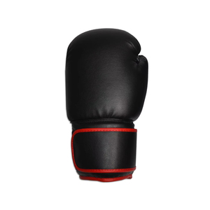 Professional Boxer's Shiny Leather Lace-Up Closure Adjustable Wrist Strap <b>16</b> <b>oz</b> Premium Handmade Boxing <b>Gloves</b> - Product Image 2