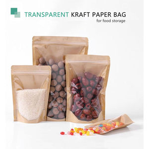 Sachets d'emballage pour snacks au sel de l'Himalaya en gros, pochettes refermables à fond plat avec fermeture éclair, logo de marque personnalisé, étiquette en papier offset - Product Image 4