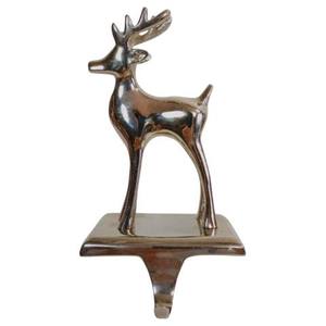Golden Finish Reindeer Xmas <b>Stocking</b> <b>Holder</b> For Home Fireplace Top Decoration Use Christmas <b>Stocking</b> <b>Holder</b> Hook - Product Image 3
