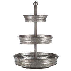 Metal Iron Galvanized 3 Tier <b>Cake</b> <b>Stand</b> On <b>Sale</b> Manufacturer & Wholesaler Metal Iron Galvanized <b>Cake</b> Serving <b>Stand</b> - Product Image 1