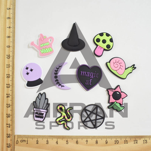 AIFRAN Breloques personnalisées en PVC pour chaussures, motifs 3D fleur, plante, serpent, boutons de boucle pour sabots, accessoires compatibles avec bracelets, cadeaux pour enfants, vente en gros - Product Image 3