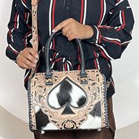 Sacs de voyage moyens en cuir de vachette à poils, faits à la main, style cowgirl, pour femmes, collection 2026, très demandés, pour la gym, le sport et les voyages, sac à bandoulière