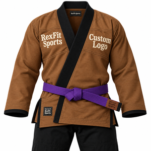 Conjunto de Gi de Artes Marciales Brasileñas con Diseño en Contraste y Bordado de Letras Personalizado para Uniforme de Entrenamiento de Jiu Jitsu Unisex OEM - Product Image 2