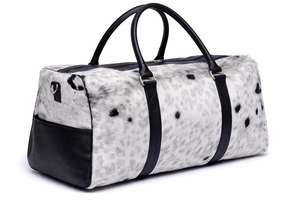 Sac de voyage en cuir véritable à poils, avec fermeture éclair, léger, grande capacité, pour week-end ou nuitée LHODB-0130 - Product Image 5