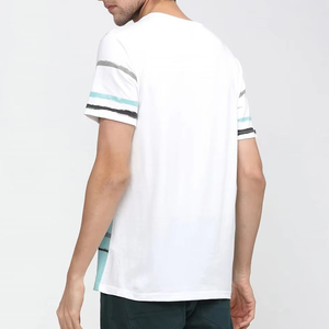 T-shirts 2026 en mélange polyester/coton, col roulé tricoté, respirant, style streetwear, avec logo personnalisé imprimé par sérigraphie - Product Image 3