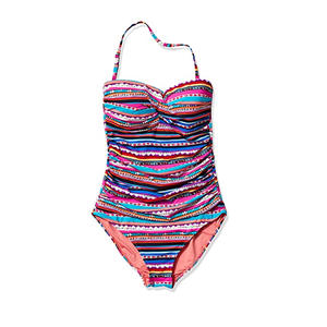 Traje de Baño Bikini de 1 Pieza para Mujer, con Cierre Frontal, Sin Mangas, Control de Abdomen, Secado Rápido, Material de Poliéster/Nailon, Ropa de Playa - Product Image 3