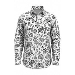 Hot Sale EN 11612 NFPA 2112 Button Two Tone Long Sleeve CAT2 Welder FRC <b>Welding</b> FR Breathable Twill Yarn Dyed <b>Shirt</b> - Product Image 2