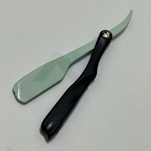Rasoir droit professionnel de barbier en acier inoxydable à lame simple, non jetable, pour la coupe de barbe et de cheveux – Meilleure vente - Product Image 1