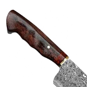 Cuchillo de cocina de acero damasco hecho a mano profesional personalizado con Funda de cuero de alta calidad - Product Image 5