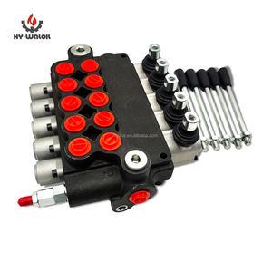 Vanne de commande directionnelle hydraulique pneumatique Hy-Waloil P80, 5 sections, commande manuelle, monobloc pour camion à benne basculante - Product Image 5