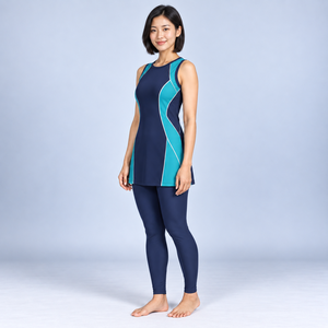 <b>Women</b> Modest <b>2</b> <b>Piece</b> Burkini <b>Set</b> Long Comfortable Breathable Eco-Friendly Lightweight Quick Dry Modest <b>2</b> <b>Piece</b> Burkini <b>Set</b> - Product Image 6