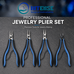 Professional Stainless Steel Jewelry Making <b>Pliers</b> <b>Set</b> with Chain Nose Round Nose Flat Nose Wire Cutter Tools - Product Image 6
