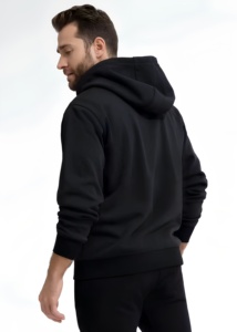 Sudaderas con Capucha de Punto Casual con Cierre de Cremallera, 100% Algodón, de Alta Calidad, Tendencia Otoñal, Color Personalizable, Diseños de Logotipo Bordados - Product Image 6