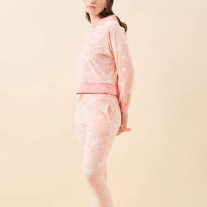 Ensemble de survêtement en velours pour femme, style décontracté et luxueux, coupe ample et élégante, idéal pour la maison et le quotidien - Product Image 3