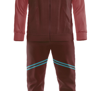 Survêtement rayé personnalisable, coupe classique, veste de survêtement sportive, haut zippé athlétique - Product Image 3