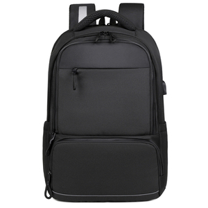 Sac à dos pour ordinateur portable noir, imperméable, pour voyages, affaires, école, durable, avec plusieurs poches - Product Image 1