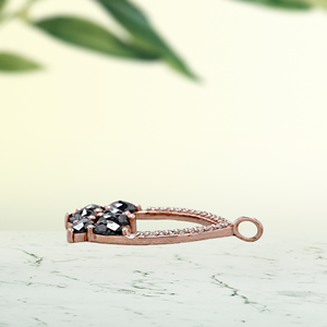 ICEDJEWELZ เครื่องประดับเพชรชั้นดี วินเทจ เงินแท้ เงินชุบ ปรับแต่งได้ ประดับเพชรโมอิสซาไนต์ทรงบริลเลียนท์ จี้คลาสสิก - Product Image 4