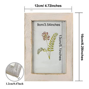 Marco de Fotos de Madera de Estilo Antiguo, Marco de Fotos de Madera Tradicional, Marco de Fotos de Madera Maciza, Decoración Clásica para el Hogar Ecológica - Product Image 3