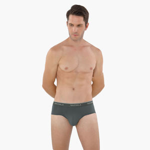 Breathable Soft Knitted Bamboo Men's Boxer Briefs Underwear Lightweight Tagless Eco-Friendly ODM Custom Logo Antimicrobial - Product Image 1