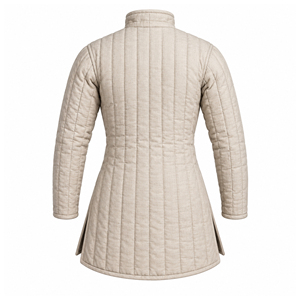 Men's Gambeson Medieval Knight Cotton <b>Padded</b> Coat Half Sleeve Leather Straps Cosplay Armor Halloween Clothing - Product Image 3