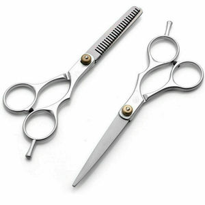 Ciseaux à effiler pour droitiers en acier inoxydable à lame pointue de 7 pouces, manche long, outils de coiffure pour barbier - Product Image 3