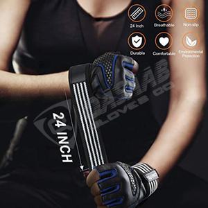 Sports de plein air cyclisme personnalisé en gros cuir-néoprène demi-doigt Gym entraînement-gants d'haltérophilie - Product Image 2