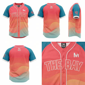 Maillot de baseball sublimé professionnel, logo personnalisé imprimé, chemises de sport douces et respirantes, tailles pour hommes, femmes et jeunes, en gros - Product Image 6