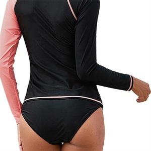 Maillot de bain sexy à manches longues pour femme, protection UV, séchage rapide, idéal pour la plage, la pêche, la randonnée, la gym – Vente chaude, personnalisable, OEM, ODM, en gros - Product Image 4