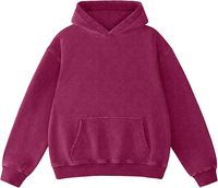 Sweat à capuche pour homme en coton 100% lavé, avec impression numérique, coupe ample et doublure intégrée