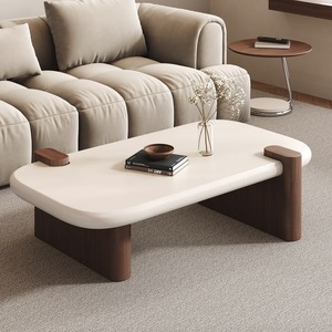 Handmade Modern Decorative <b>Coffee</b> <b>Table</b> for Living Room <b>Wood</b> & Metal Frame - Product Image 1