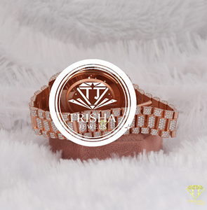 Reloj de Pulsera de Lujo para Mujer, Oro Rosa, Acero Inoxidable, Esfera con Diamantes, Cuarzo, Reloj de Moda - Product Image 5