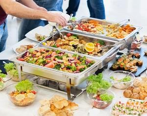 Elegant Stainless Steel Rectangular Chafer 8 Qt <b>Food</b> Warmer Serving Dish for Restaurant Banquet Use - Product Image 5
