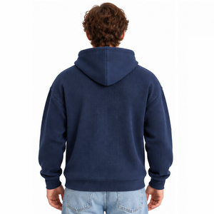 Mens Waffle Knit Hoodie Pullover Thermal Casual Long Sleeve Winter Fashion Streetwear Custom Hooded Sweatshirt Wholesale <b>Hoodies</b> - Product Image 6