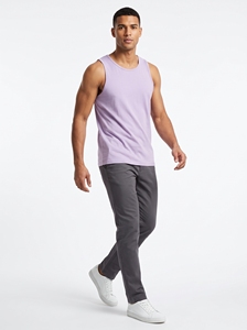Camiseta sin Mangas Dumela para Hombre, Color Lavanda, Cuello Redondo, Tejida, Estilo Casual - Product Image 4