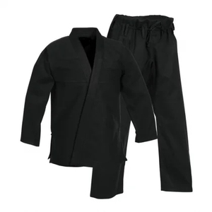 Uniforme de Judo Unisex de Algodón Gris, Manga Larga, Cuello en V, Transpirable, Corte Regular, para Adultos, Todas las Temporadas, Color Liso, Cierre con Cinturón, Conjunto de Jiu-Jitsu - Product Image 3