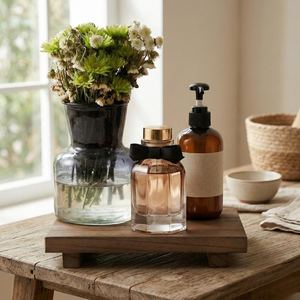 Custom Wooden Bathroom Storage Tray | Bathroom Use Tray Rectangular Storage Tray | Bathroom Decoration Soap, Dispenser By UO - Product Image 4