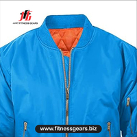 Chaqueta Bomber de Invierno para Hombre, con Cuello Alto, Logotipo Frontal, Resistente al Viento, Transpirable y Ecológica