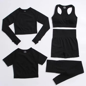 Custom New Activewear Fitness Gym Wear Wholesale Quick Dry <b>Sport</b> Bra Women Seamless Gym Wear Yoga Set - Product Image 3