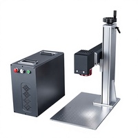 Máquina de Marcado Láser de Fibra Portátil Compacta con Pantalla de Cámara CCD y Láser JPT de 30W 60W