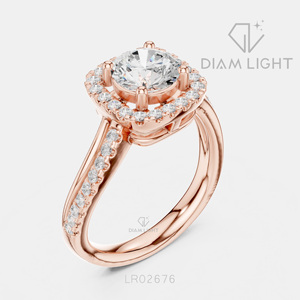 Bague de fiançailles en or blanc 14 carats avec diamant de laboratoire de 1,159 carats, coupe ronde, bague de mariée, certifiée IGI, bijoux fins, cadeau pour femme - Product Image 4