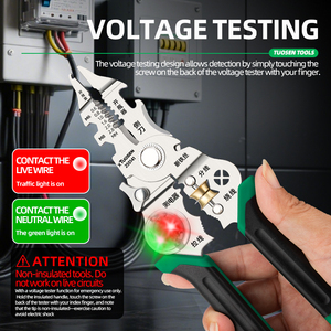 Alat khusus ahli listrik disesuaikan OEM berhidung jarum pemotong kawat tang baja pita pengukur pengupas kawat pemotong Plliers - Product Image 6