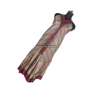 Vintage Silk <b>Spaghetti</b> Dress Indian Pakistani Saree/Sari/Shari Hippy Boho Style Hot Sexy Looking for Women Wholesale Price Mixed - Product Image 1