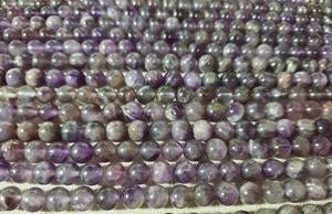 Cuentas de Jade Púrpura Naturales, Lisas y Redondas, para la Fabricación de Joyería DIY, Venta al Por Mayor - Product Image 2
